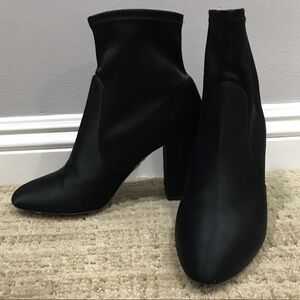 Aquazzura Satin Booties. Size 8.5 Worn Once